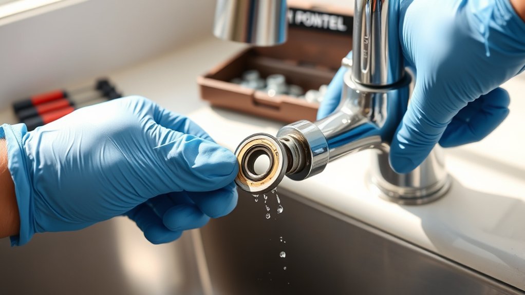 replace faulty faucet parts