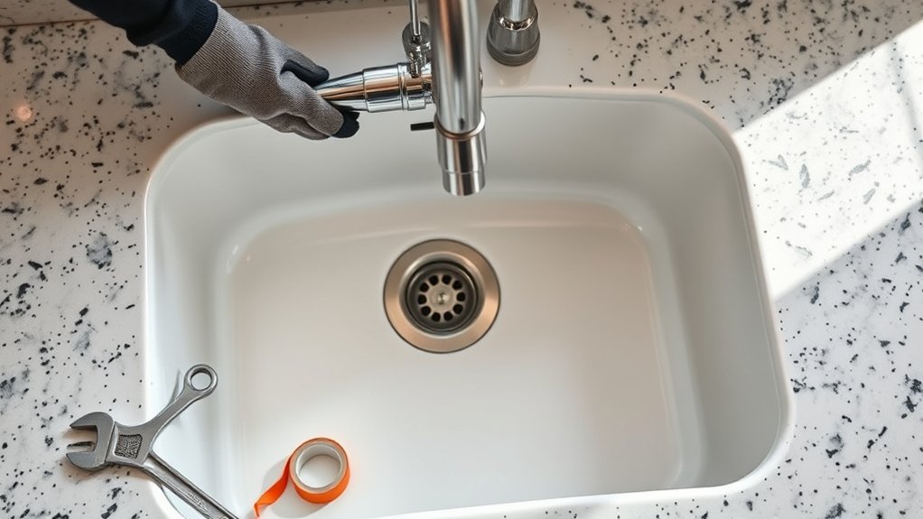 replace kitchen sink easily