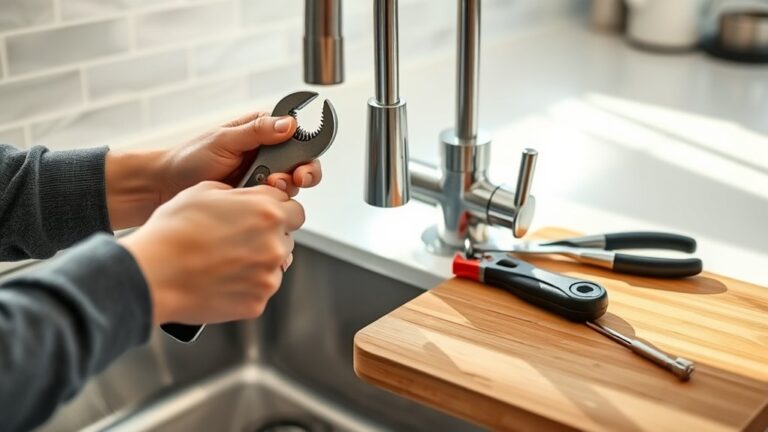 replacing kitchen faucet step by step