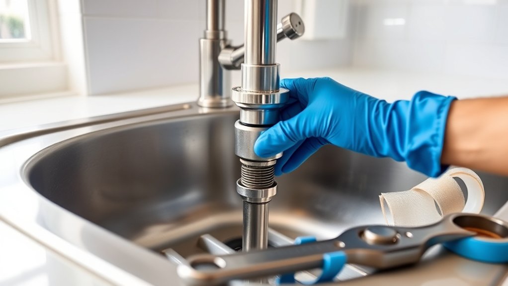 replacing sink drain step by step