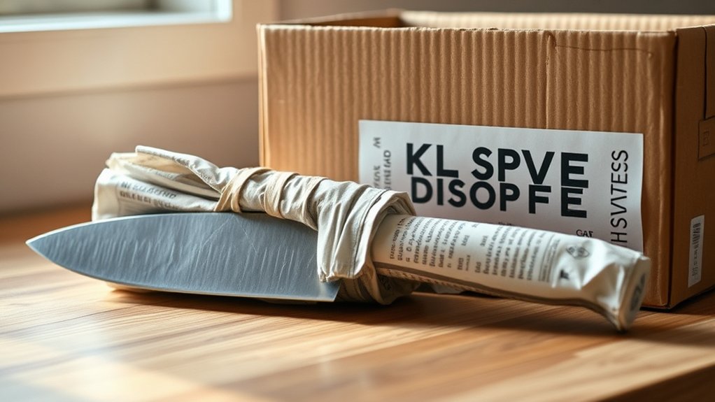safely discard used knives