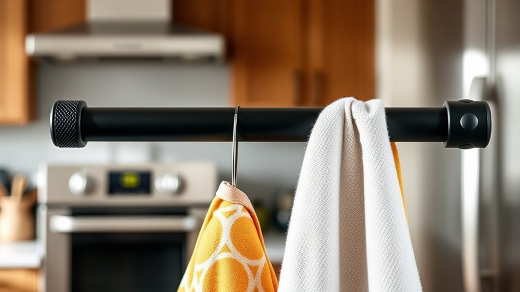secure towels with textured folds