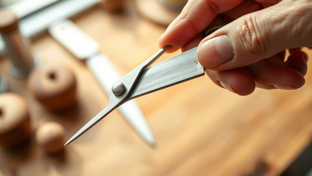sharpen shears with rod