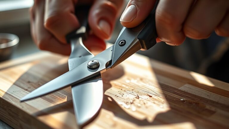 sharpening kitchen shears easily