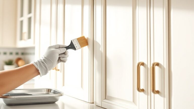 simple cabinet painting process