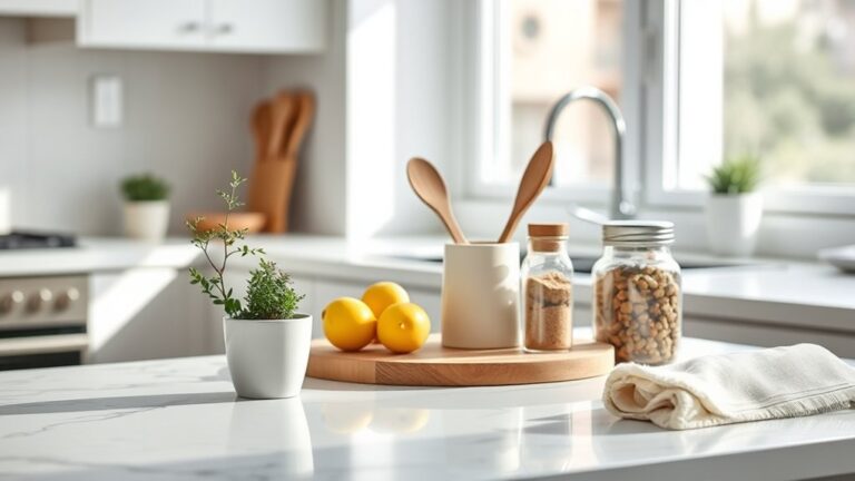 simple kitchen counter decor