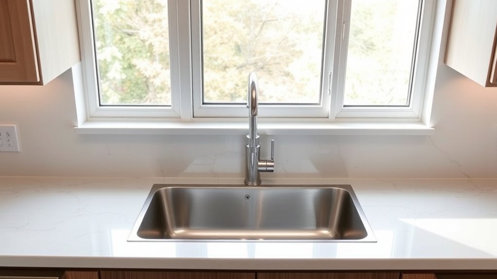 standard kitchen sink width