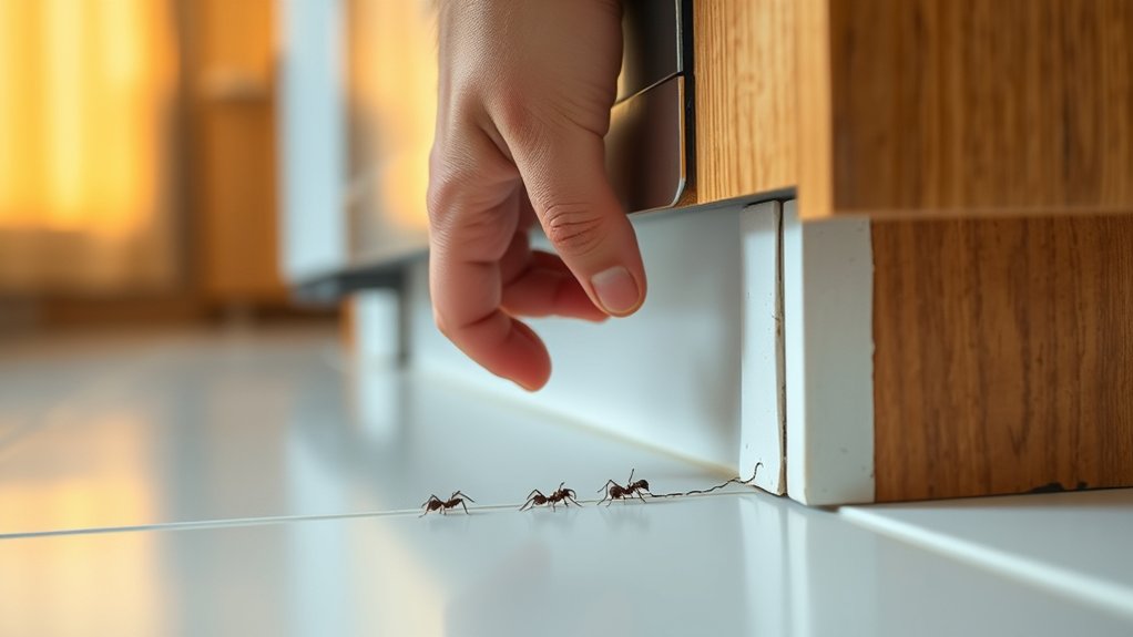 trace ants to entry points