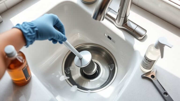 unclog kitchen sink easily