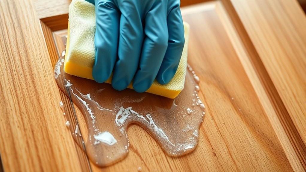 use gentle targeted cleaning